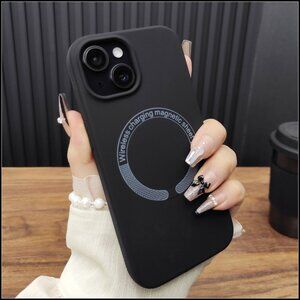 Matte Black Case with Magnetic Charging Ring